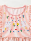 Robe sans manches brodée de lapin