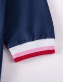 Langarmkleid mit Kirschapplikation