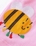 Shorts mit Bienenblumen-Applikation