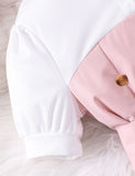 Lapel Button Stitching Contrasting Dress