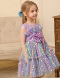 Φόρεμα με χρώμα με παγιέτες Star Tulle Puffy Dress