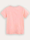 T-shirt a maniche corte con stampa floreale