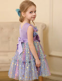 Φόρεμα με χρώμα με παγιέτες Star Tulle Puffy Dress