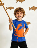 Cute Crab Print T-shirt