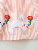 Robe sans manches brodée de lapin