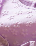 Butterfly Embroidered Flying Sleeve Tulle Dress