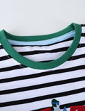 T-shirt a maniche lunghe ricamata con auto