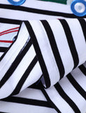 T-shirt a maniche lunghe ricamata con auto