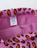 Ausgestellte Leggings mit Leopardenmuster