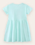 Vestido de algodão bordado sereia