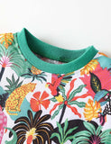 Jungle Animal Printed Cotton Dress