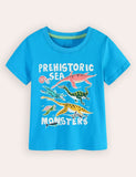 Luminous Dinosaur Print T-shirt