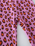 Ausgestellte Leggings mit Leopardenmuster