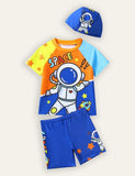 Badedragtsæt med astronautprint