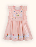 Robe sans manches brodée de lapin