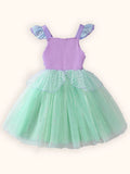 Flying Sleeve Sparkle Mermaid Princess Dress