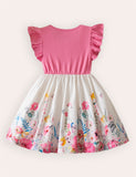 Butterfly Print Princess Dress