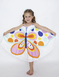 Oversized Butterfly Print Suspenders Dress