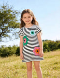 Sød Flower Applique Kjole
