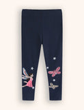 Leggings bordados de hadas