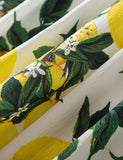 Lemon Print Halter Dress