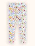 Legging en coton imprimé floral
