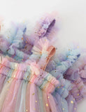 Sequin Star Rainbow Sundress Tulle Dress