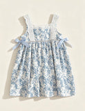 Floral Suspender Bow Dress
