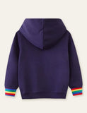 Animal Train Appliqué Hoodie - Mini Taylor