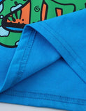 T-shirt a maniche corte con stampa dinosauro