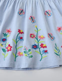 Butterfly Embroidered Long Dress - Mini Taylor