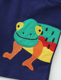 Shorts bordados lagarto