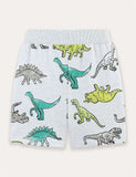 Shorts med dinosaur print