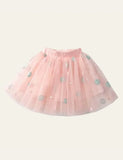 Dot Embroidered Mesh Skirt - Mini Taylor