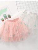Dot Embroidered Mesh Skirt - Mini Taylor