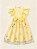 Flower Embroidery Tulle Princess Dress