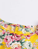 Floral Cherry Full Printed Long Sleeve Dress - Mini Taylor
