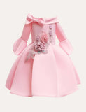 Floral Print Long Sleeve Party Dress - Mini Taylor