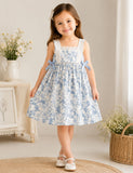 Floral Suspender Bow Dress