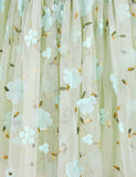 Sweet Flower Embroidered Tulle Princess Dress