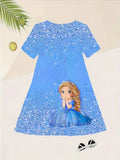 Cute Princess Printed Party Dress