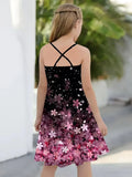 Grünes Blumenhasen-Tüllkleid