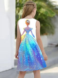 3D Digital Print Beautiful Princess Party Dress