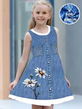 Anti-Cowboy 3D Effect Fake Two-Piece Dress