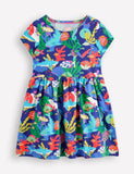 Multi Coral Reef Printed Cotton Dress