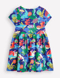 Multi Coral Reef Printed Cotton Dress