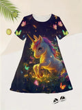 Unicorn Colorful Printed Dress