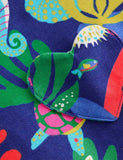 Multi Coral Reef Printed Cotton Dress
