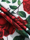 Blomsterprintet langærmet kjole