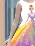 3D Digital Print Beautiful Princess Party Dress